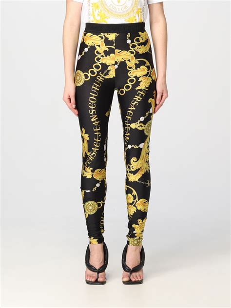 pantalone versace nero|versace jeans black label.